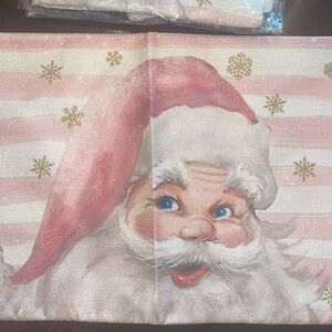 New Santa pillow covers Vintage look soft colors
